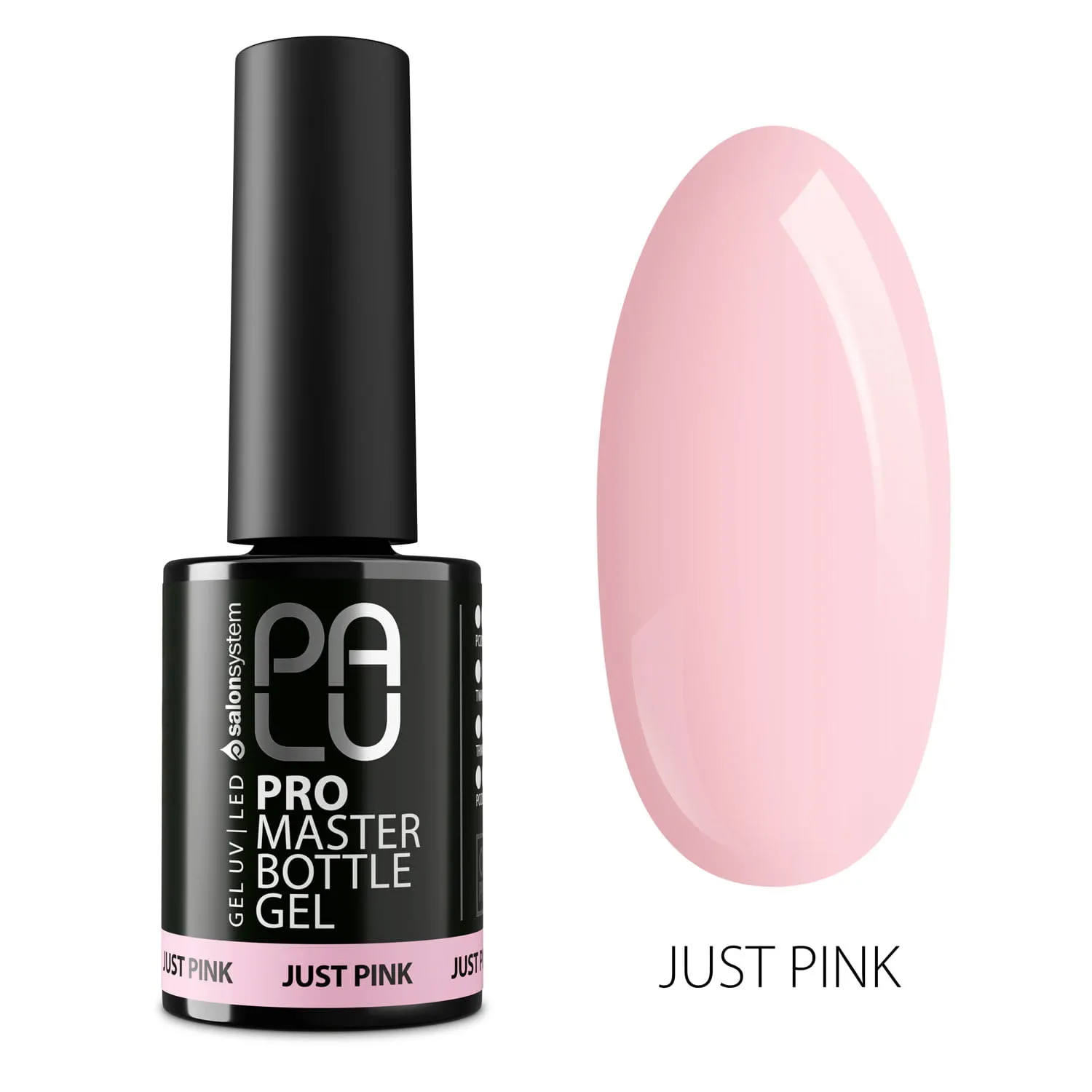 JUST PINK 11g Żel w butelce PRO MASTER BOTTLE GEL PALU